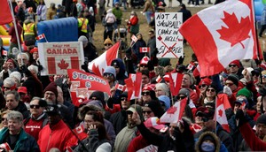 Trump's policies kicked off a wave of national pride in Canada as well as a US travel boycott.Lyle Stafford/SOPA Images/LightRocket via Getty Images
