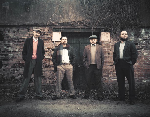 Zespół Hańba! w składzie od lewej: Andrzej Zamenhof, Tadeusz Król, Antoni Skwarło, Ignacy Woland