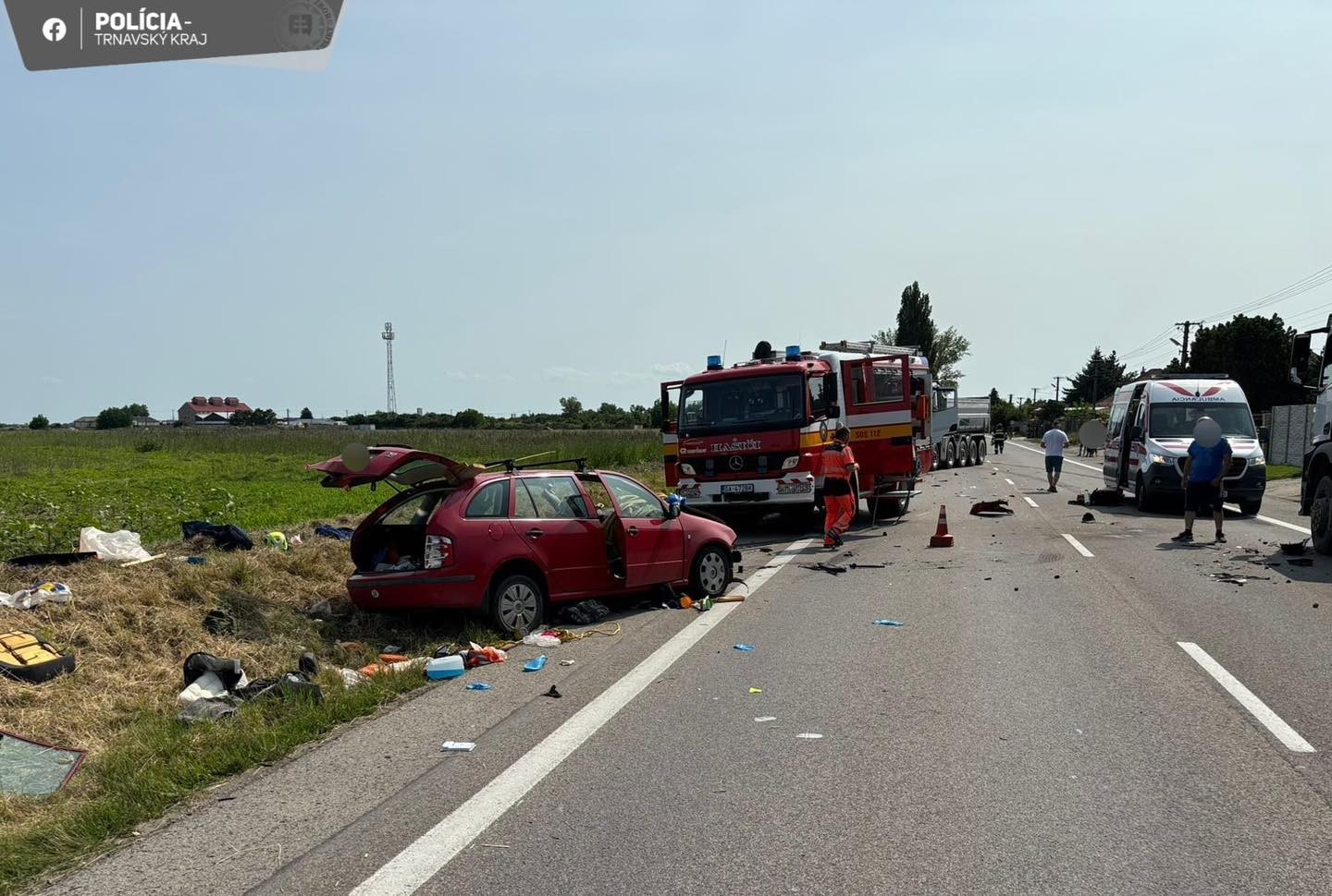 Tragická dopravná nehoda v okrese Galanta.