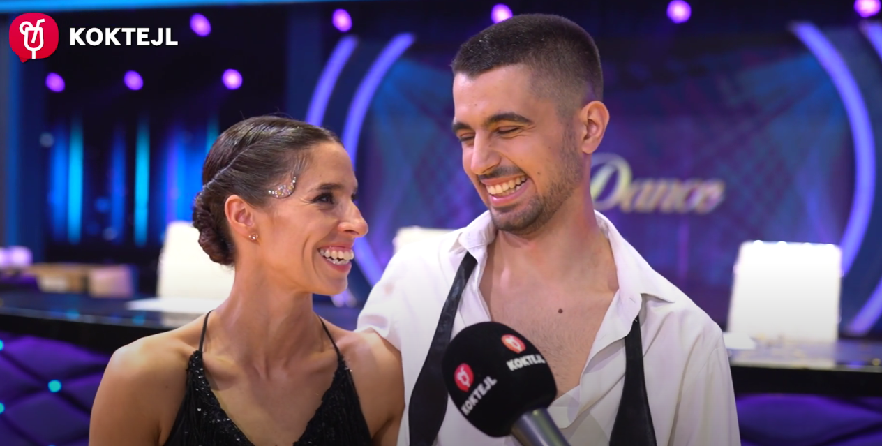 Zuzana Porubjaková a Jaroslav Ihring po finále Let's Dance.