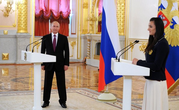 Jelena Isinbajewa i Władimir Putin