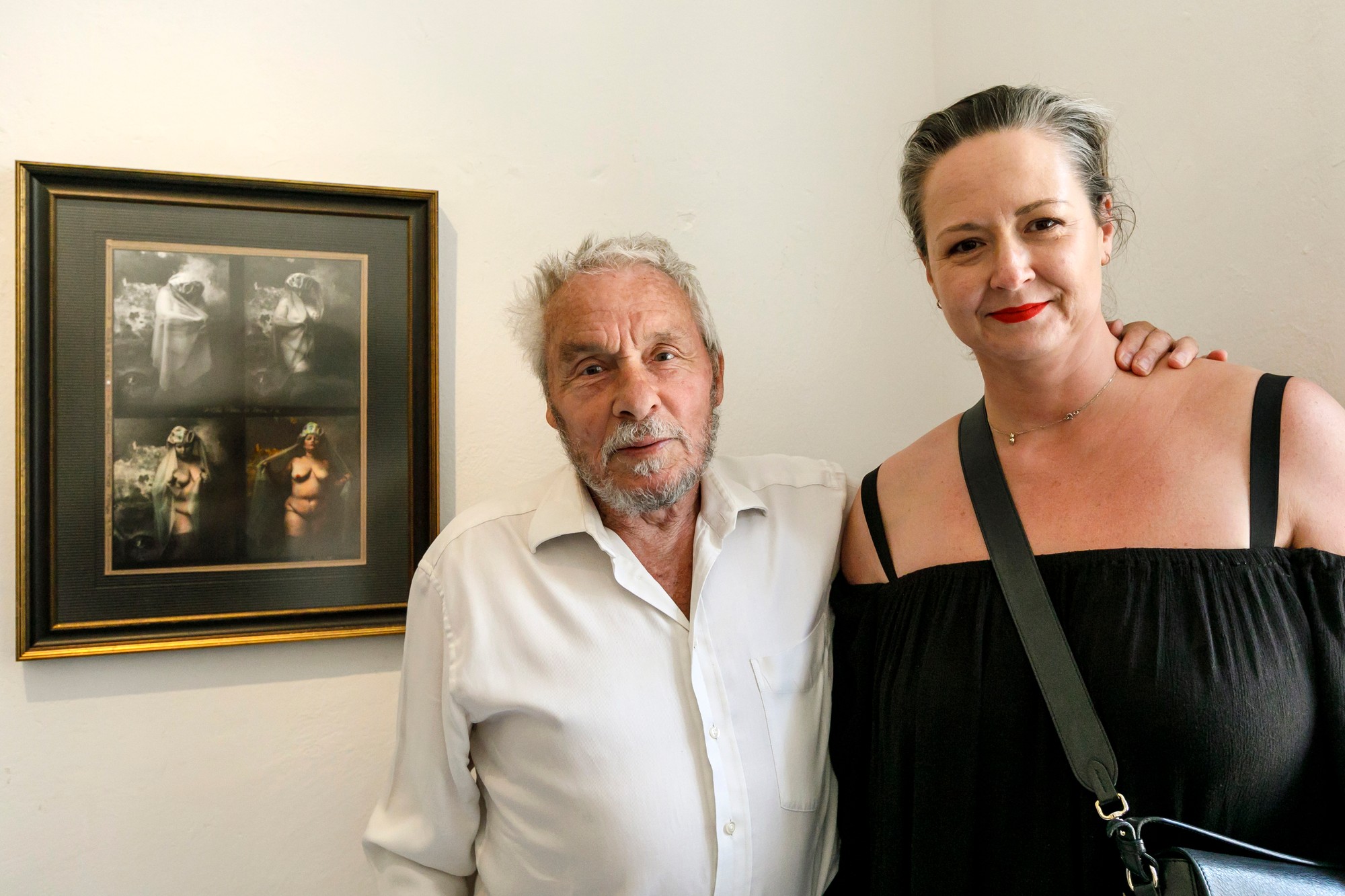 Fotograf Jan Saudek a jeho manželka Paulína.